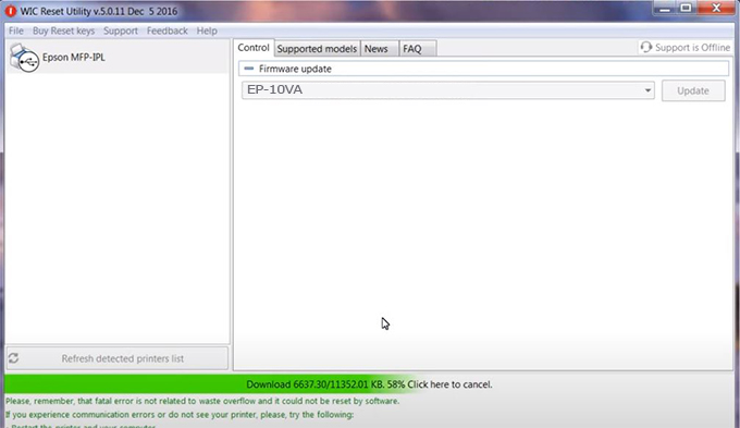 Key Firmware Epson EP-10VA Step 9